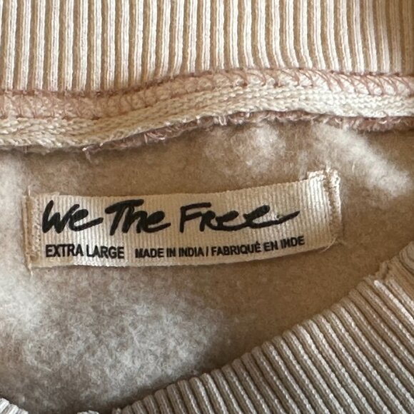 NEW We The Free Nikki Sweatshirt in ‘Champagne Dream’ Cream- sz XL - Picture 4 of 4